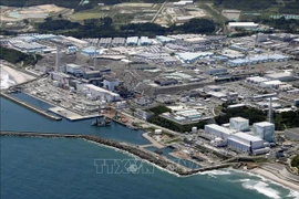 Toàn cảnh nhà máy điện hạt nhân Fukushima Daiichi ở tỉnh Fukushima, Nhật Bản. (Ảnh: Kyodo/TTXVN)