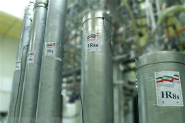 Bên trong cơ sở hạt nhân Natanz, cách thủ đô Tehran của Iran 300km về phía Nam, ngày 4/11/2019. (Ảnh: AFP/TTXVN) 