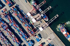 Cảng Busan của Hàn Quốc. (Nguồn: Bloomberg) 