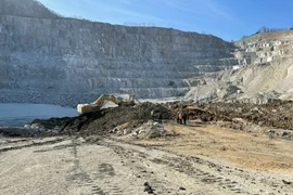 Mỏ đá ở thành phố Yangju thuộc tỉnh Gyeonggi.(Nguồn: Yonhaps)