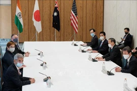 Toàn cảnh Hội nghị Ngoại trưởng nhóm Bộ Tứ Kim cương tại ở Tokyo ngày 6/10/2020. (Ảnh tư liệu: AFP/TTXVN)