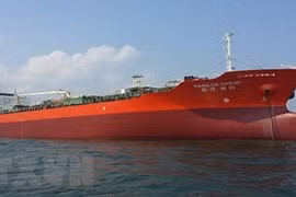 Tàu chở dầu MT Hankuk Chemi của Hàn Quốc bị phía Iran bắt giữ. (Ảnh: Yonhap/TTXVN) 