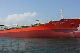 Tàu chở dầu MT Hankuk Chemi của Hàn Quốc bị phía Iran bắt giữ. (Ảnh: Yonhap/TTXVN) 