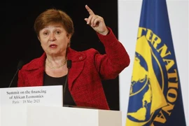 Tổng Giám đốc Quỹ Tiền tệ quốc tế (IMF) Kristalina Georgieva. (Ảnh: AFP/TTXVN) 