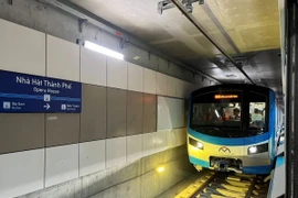 Metro Bến Thành-Suối Tiên. (Ảnh: TTXVN) 