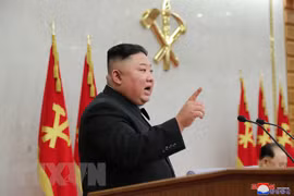 Nhà lãnh đạo Triều Tiên Kim Jong-un. (Ảnh: KCNA/TTXVN) 