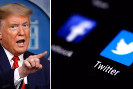 Twitter, Facebook đều tạm khóa tài khoản của Tổng thống Donald Trump. (Ảnh: The Week) 