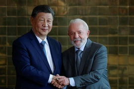 Tổng thống Brazil Luiz Inacio Lula da Silva và Chủ tịch Trung Quốc Tập Cận Bình. (Nguồn: Reuter)
