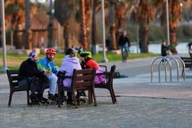 Người dân Israel tại thành phố Tel Aviv ngày 19-3-2022. (Ảnh: Vũ Hội/TTXVN) 