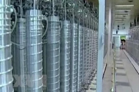 Các máy ly tâm bên trong cơ sở hạt nhân Natanz ở miền Trung Iran. (Nguồn: IRNA/TTXVN) 