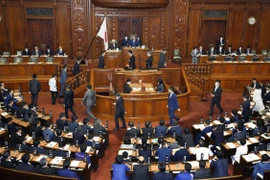 Toàn cảnh phiên họp Quốc hội Nhật Bản tại Tokyo. (Ảnh: KYODO/TTXVN)