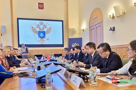 Buổi làm việc giữa Bộ Khoa học và Công nghệ Việt Nam và Bộ Khoa học và Giáo dục đại học Liên bang Nga. (Nguồn: QĐND)