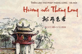 Poster Triển lãm Thư pháp Thăng Long-Hà Nội. (Ảnh chụp màn hình)