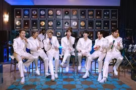 Nhóm nhạc BTS của Hàn Quốc. (Ảnh: Yonhap/TTXVN) 