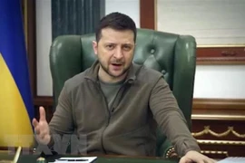 Tổng thống Ukraine Volodymyr Zelensky. (Ảnh: AFP/ TTXVN)