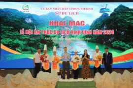 Khai mạc Lễ hội ẩm thực du lịch Ninh Bình năm 2024. (Nguồn: Thùy Dung/TTXVN) 