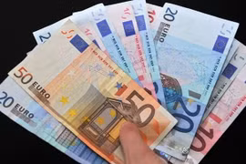 Đồng tiền euro. (Ảnh: AFP/TTXVN)