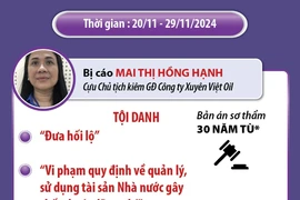 Vụ án Xuyên Việt Oil: Mai Thị Hồng Hạnh bị tuyên án 30 năm tù giam 