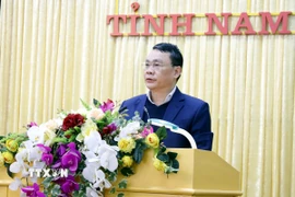 Bí thư Tỉnh uỷ Nam Định Đặng Khánh Toàn. (Ảnh: Thái Thuần/TTXVN)