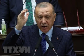 Tổng thống Thổ Nhĩ Kỳ Tayyip Erdogan. (Ảnh: AFP/TTXVN) 