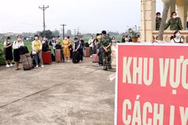 Một khu vực cách ly. (Ảnh: Văn Đạt/TTXVN) 