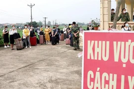 Một khu vực cách ly. (Ảnh: Văn Đạt/TTXVN) 