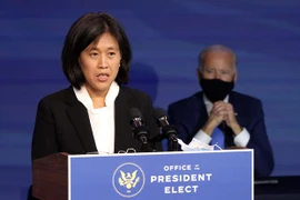 Đại diện Thương mại Mỹ Katherine Tai. (Ảnh: AFP/TTXVN) 