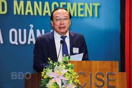 Thứ trưởng Bộ TN&MT Lê Công Thành phát biểu tại hội nghị. (Ảnh: ICISE)
