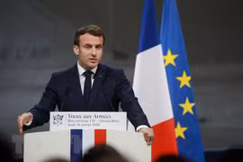 Tổng thống Pháp Emmanuel Macron. (Nguồn: AFP/TTXVN) 