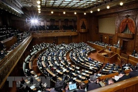 Quang cảnh phiên họp Quốc hội Nhật Bản ở thủ đô Tokyo. (Ảnh: AFP/TTXVN)