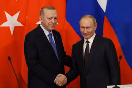 Tổng thống Nga Putin và ông Erdogan (Nguồn: Getty)