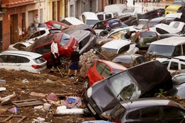 Lũ quét ở Valencia, Tây Ban Nha. (Nguồn: AFP)