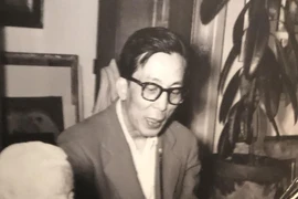 Cố họa sỹ Mai Trung Thứ. (Ảnh: Nguyễn Thu Hà/PV TTXVN tại Pháp)