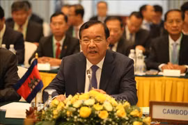 Bộ trưởng Ngoại giao Campuchia Prak Sokhonn. (Ảnh: TTXVN)