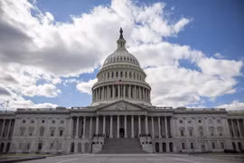 Tòa nhà Quốc hội Mỹ ở Washington, D.C.. (Ảnh: THX/TTXVN)