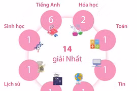 Hà Nội dẫn đầu về số học sinh đoạt giải Kỳ thi chọn học sinh giỏi Quốc gia THPT