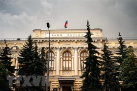 Trụ sở Ngân hàng trung ương Nga tại Moskva. (Ảnh: AFP/TTXVN) 