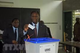 Tổng thống Bờ Biển Ngà Alassane Ouattara. (Nguồn: AFP/TTXVN)