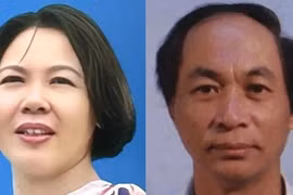 Bị can Nguyễn Thị Hòa và Nguyễn Đăng Thuyết. (Nguồn: Báo SGGP) 