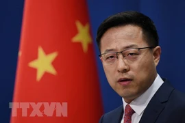 Người phát ngôn Bộ Ngoại giao Trung Quốc Triệu Lập Kiên. (Ảnh: AFP/TTXVN) 