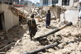 Hiện trường vụ đánh bom ở Kabul, Afghanistan ngày 24/5/2022. (Ảnh: THX/TTXVN) 