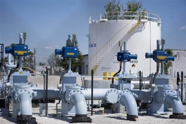 Một cơ sở của công ty Colonial Pipeline ở Baltimore, bang Maryland, Mỹ. (Ảnh: THX/TTXVN) 