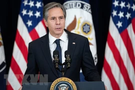 Ngoại trưởng Mỹ Antony Blinken phát biểu tại Washington, DC. (Ảnh: AFP/ TTXVN) 