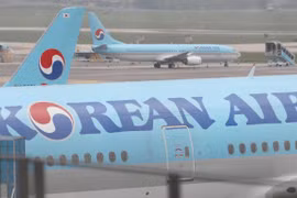 Máy bay của hãng hàng không quốc gia Korean Air. (Nguồn: Yonhap)