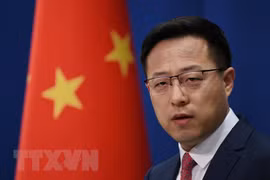 Người phát ngôn Bộ Ngoại giao Trung Quốc Triệu Lập Kiên. (Ảnh: AFP/TTXVN) 