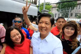 Ông Ferdinand Marcos Jr. tranh cử tổng thống Philippines. (Ảnh: Reuters)