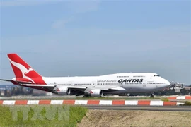 Máy bay của hãng hàng không Qantas Airways tại sân bay Sydney, Australia. (Nguồn: AFP/TTXVN) 