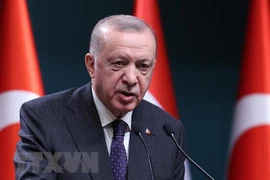 Tổng thống Thổ Nhĩ Kỳ Recep Tayyip Erdogan. (Ảnh: AFP/TTXVN)
