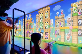 Khu vực trải nghiệm game. (Nguồn: Nintendo)