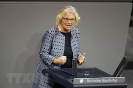 Bộ trưởng Quốc phòng Đức Christine Lambrecht. (Ảnh: AFP/TTXVN) 